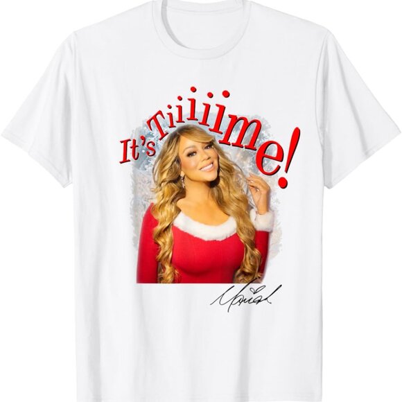 Mariah Carey It_s Time 30th Anniversary Christmas T-Shirt 140 - Picture 1 of 5